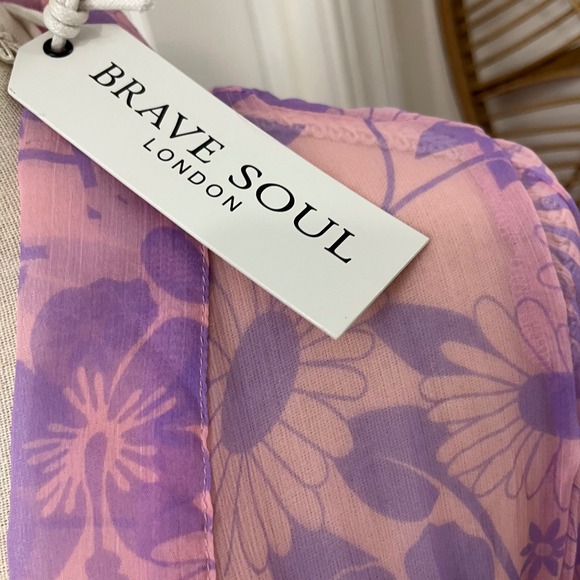 Lavender Floral Kimono - Picture 3 of 7